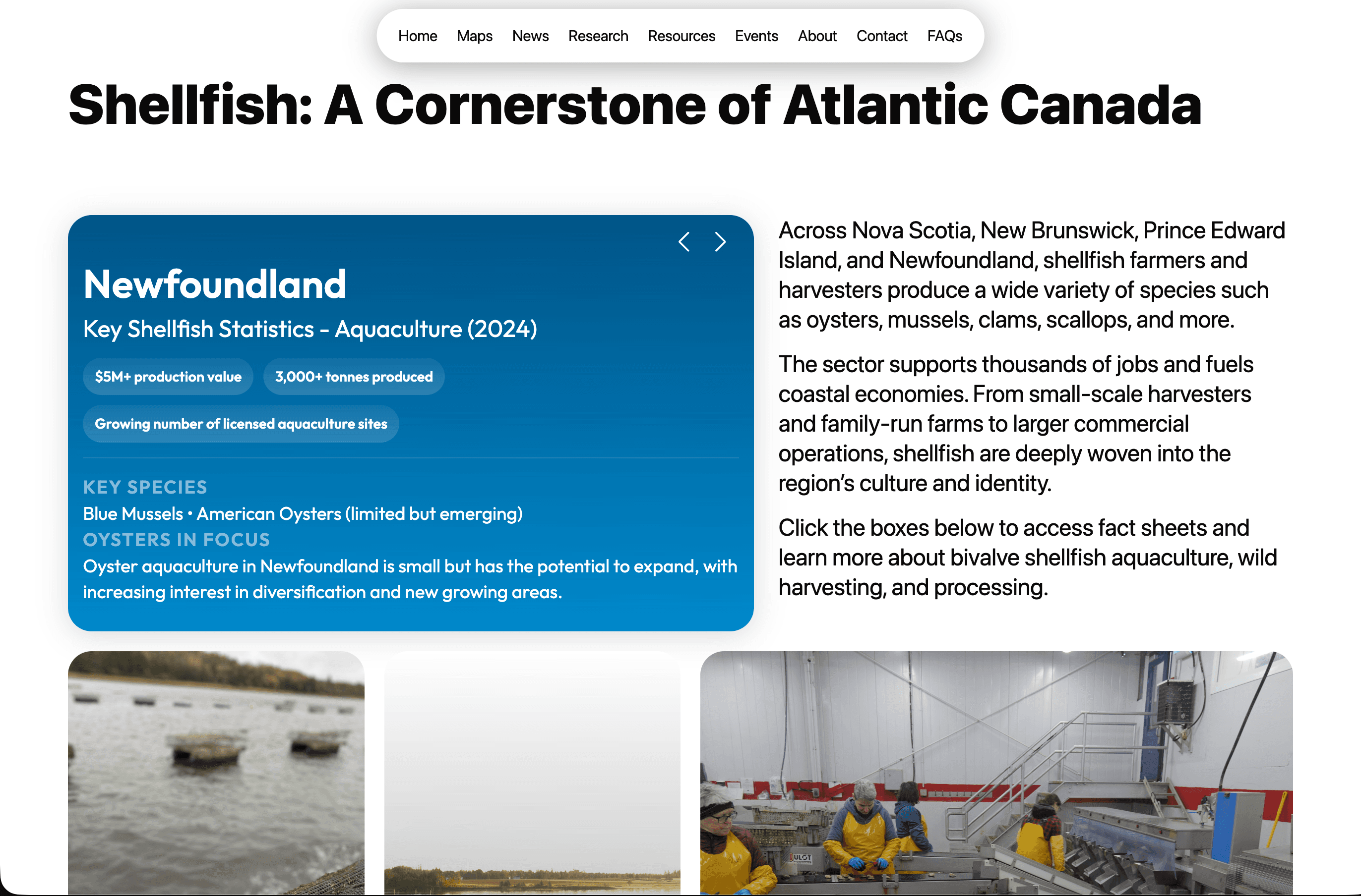The Atlantic Canadian Shellfish Health Network - 1